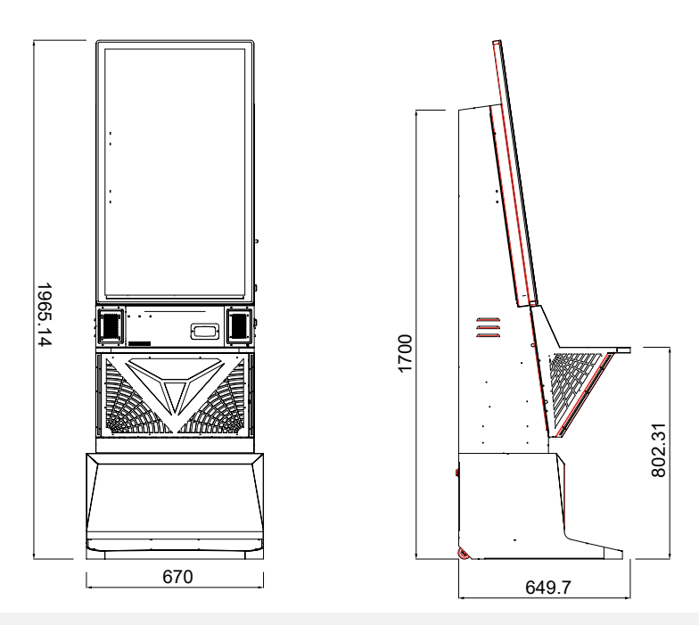 Coin operated arcade game cabinet amusement game machine