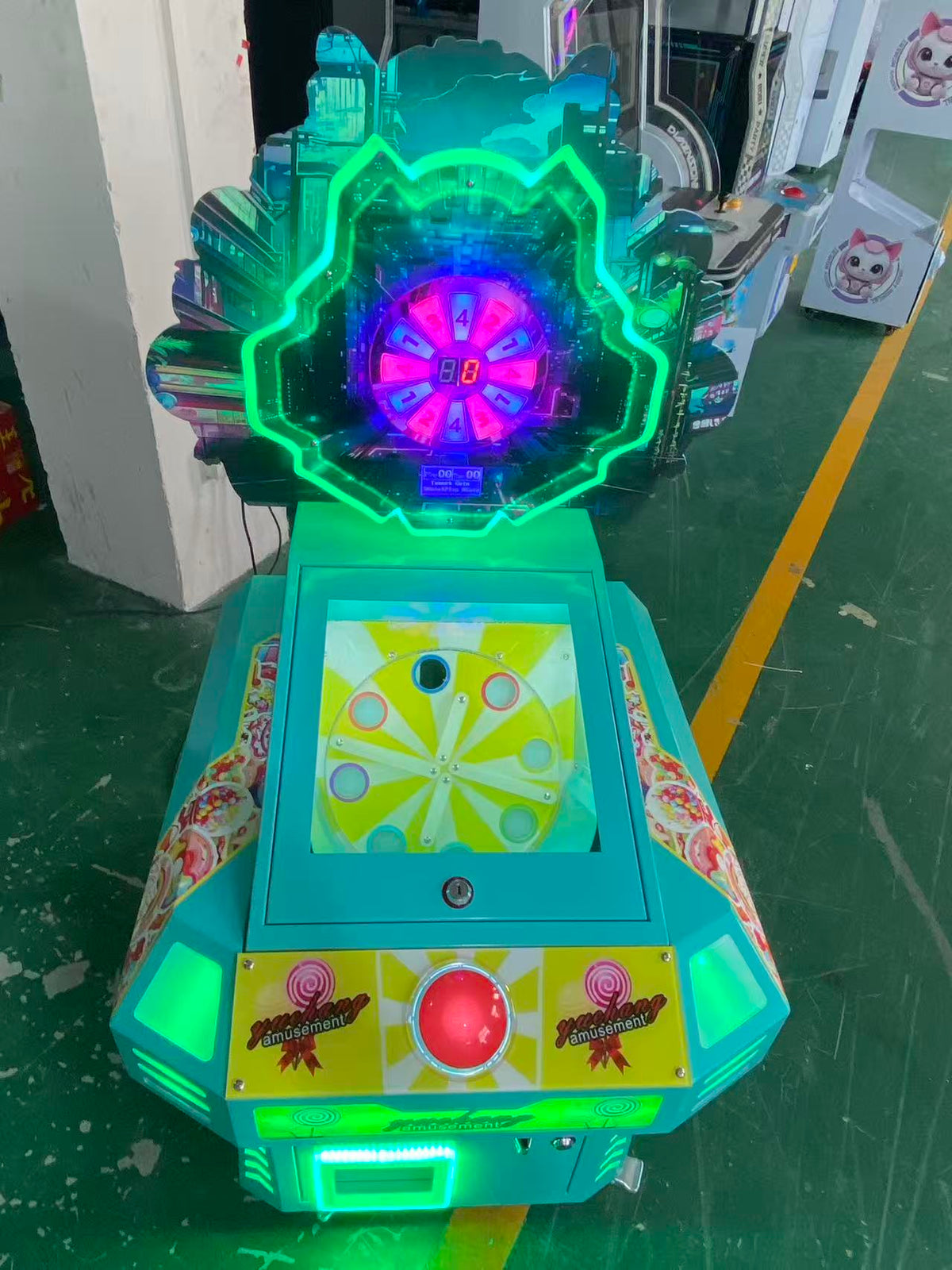 Turntable Candy Gift Machine Coin Operated Candy Game Machine Children's Playground