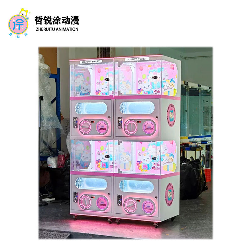 Coin Operated Gachapon Capsule Toys Mini Twist Egg Vending Machine for Supermarket