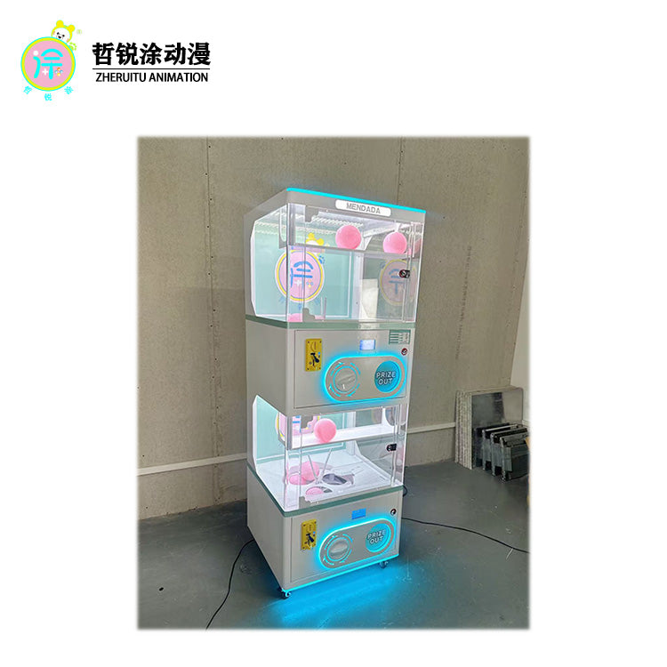 Coin-Operated Gachapon Capsule Vending Machine with Mini Twist Egg Design for Supermarkets
