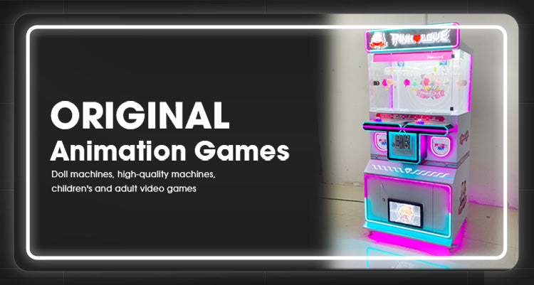 The two-person clip machine can hold toys snacks cards small gifts and is a coin-operated commercial amusement machine