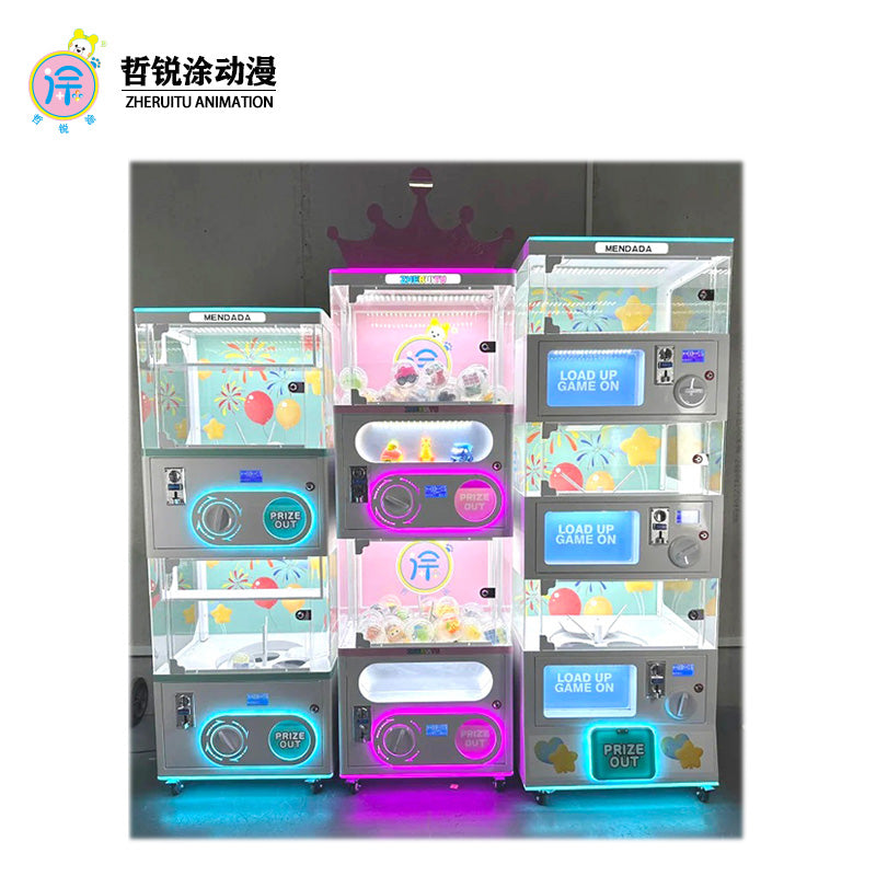 Large Network Red Coin-Operated Three-Layer Twisting Hand Gift Blind Box Children's Small Gift Machine in English