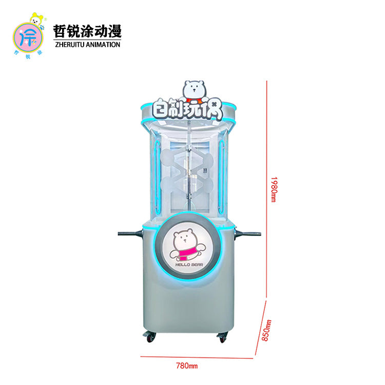 Self made doll cotton filling machine Plush toy doll cotton core double mouth cotton filling machine self filling machine