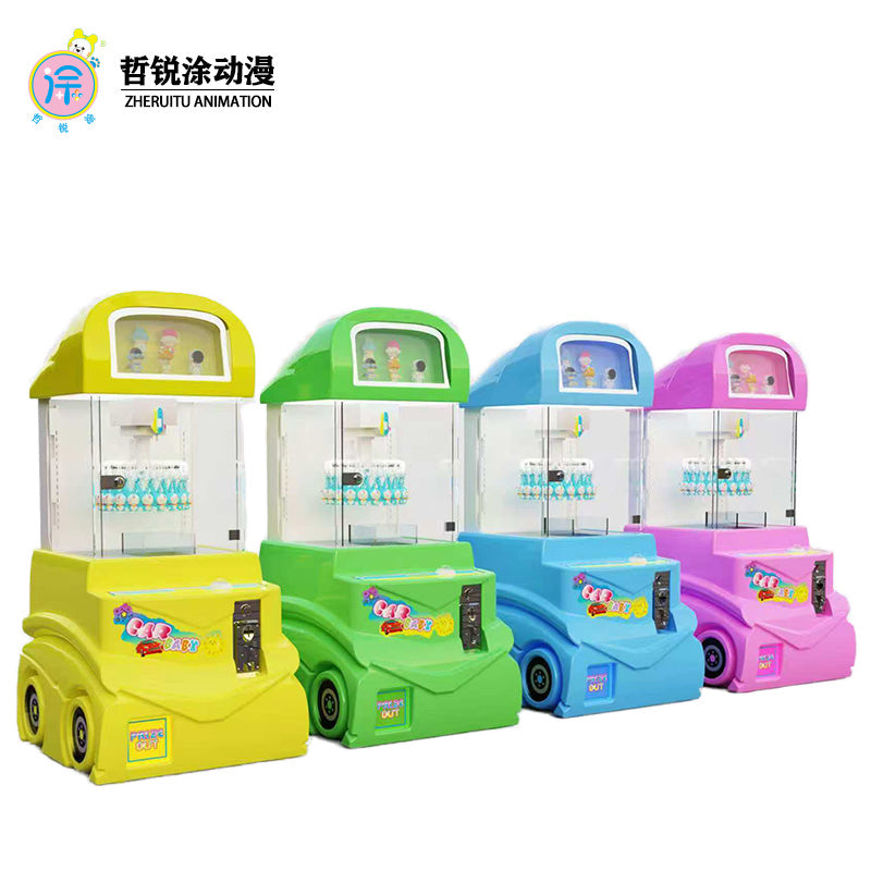 Mini Coin-Operated Plush Toy Game Entertainment Crane Machine