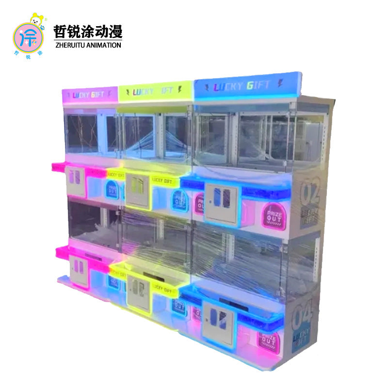 Premium Four-Player Claw Crane Machine Mini Home Use Commercial Coin-Operated Keychain Grabber for Small Space Dolls  Games