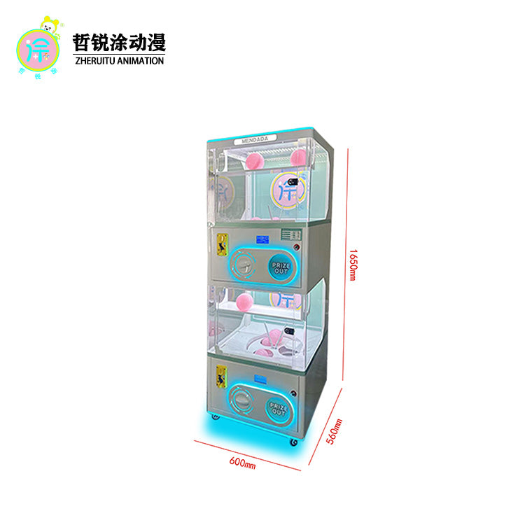 Coin-Operated Gachapon Capsule Vending Machine with Mini Twist Egg Design for Supermarkets