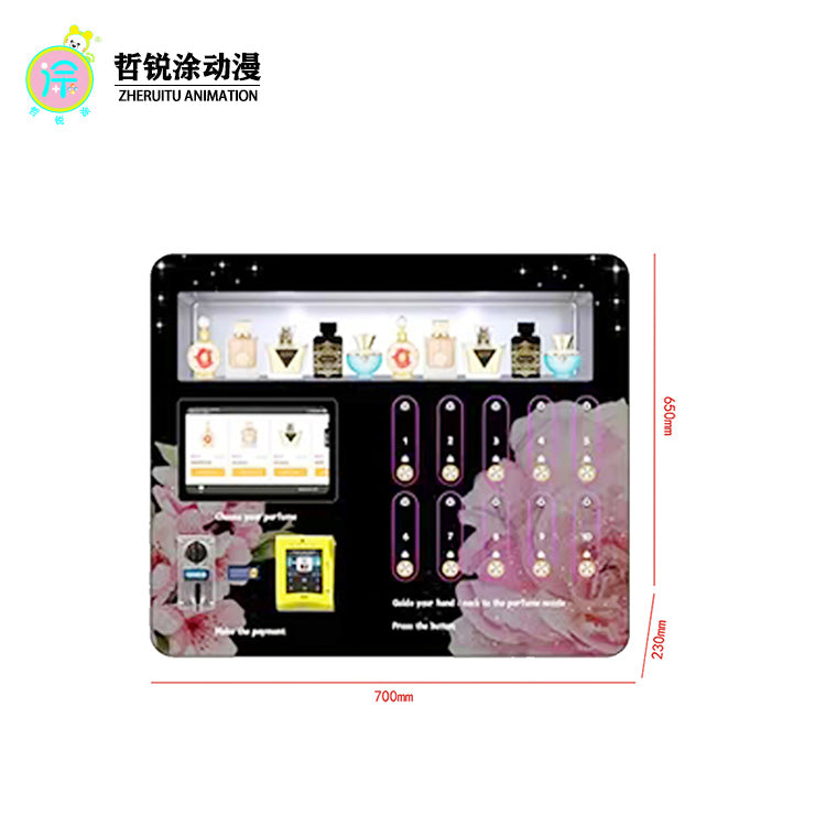 Intelligent self service perfume vending machine commercial unmanned vending machine desktop spray perfume machine