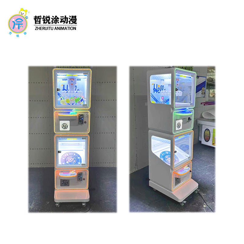 Small claw machine  children's small turntable mini snack toy claw machine commercial gift machine