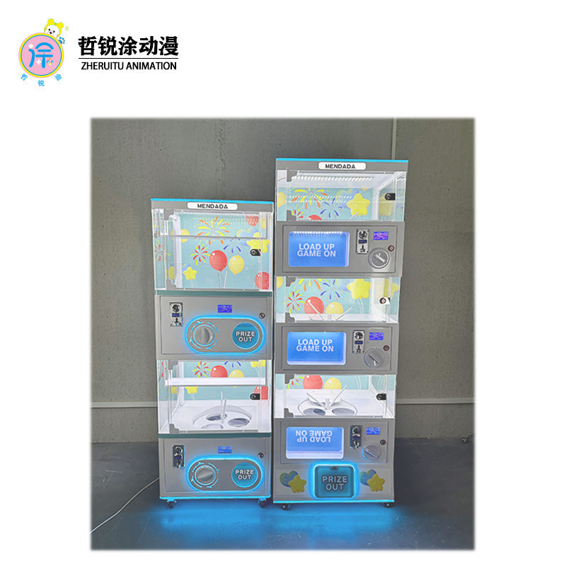 Large Network Red Coin-Operated Three-Layer Twisting Hand Gift Blind Box Children's Small Gift Machine in English