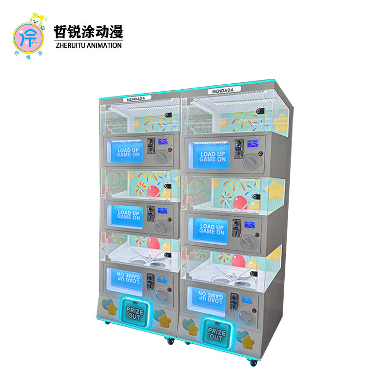 Large Network Red Coin-Operated Three-Layer Twisting Hand Gift Blind Box Children's Small Gift Machine in English