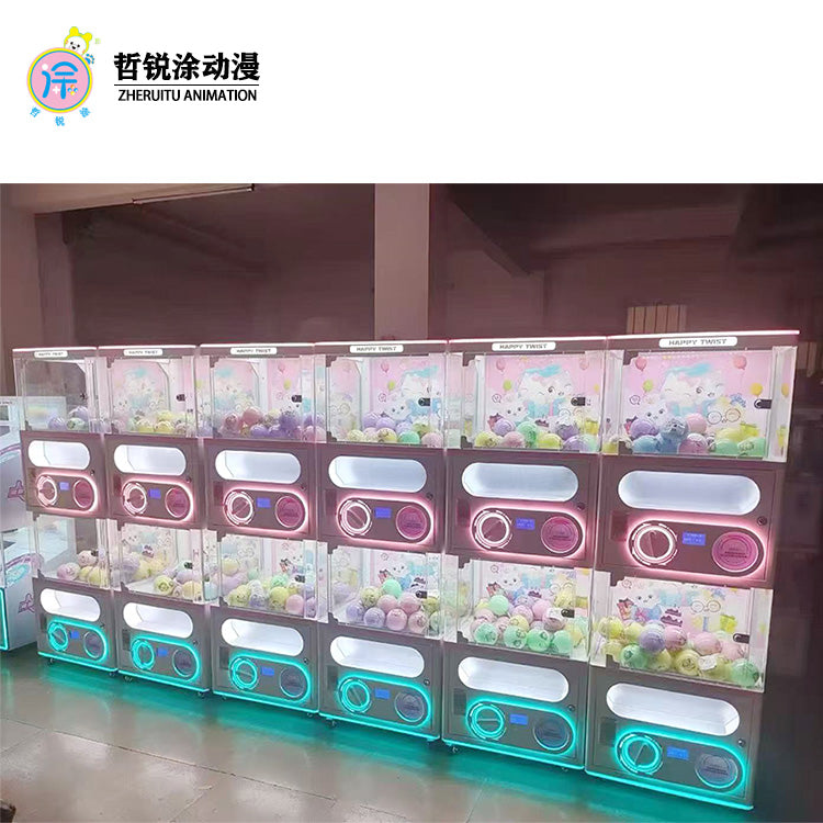 Coin Operated Gachapon Capsule Toys Mini Twist Egg Vending Machine for Supermarket