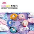 PINKYARTS Intelligent AI Dialogue Toy  A Parent-Child Companion Small Object Furball with Educational Interactive Function