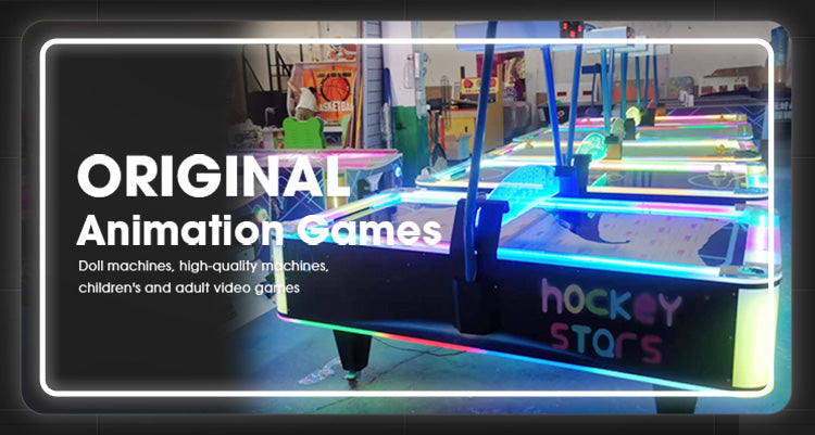 Large hockey game console two player battle coin operated game machine family entertainment