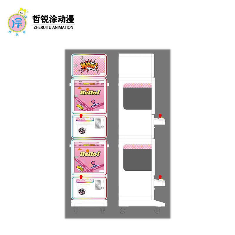 Small claw machine  children's small turntable mini snack toy claw machine commercial gift machine