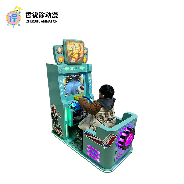 New Kidsren's Extreme Drift Racing Artificial Machine Coin-Operated Arcade Game for Supermarket Entrance Commercial Scan Code