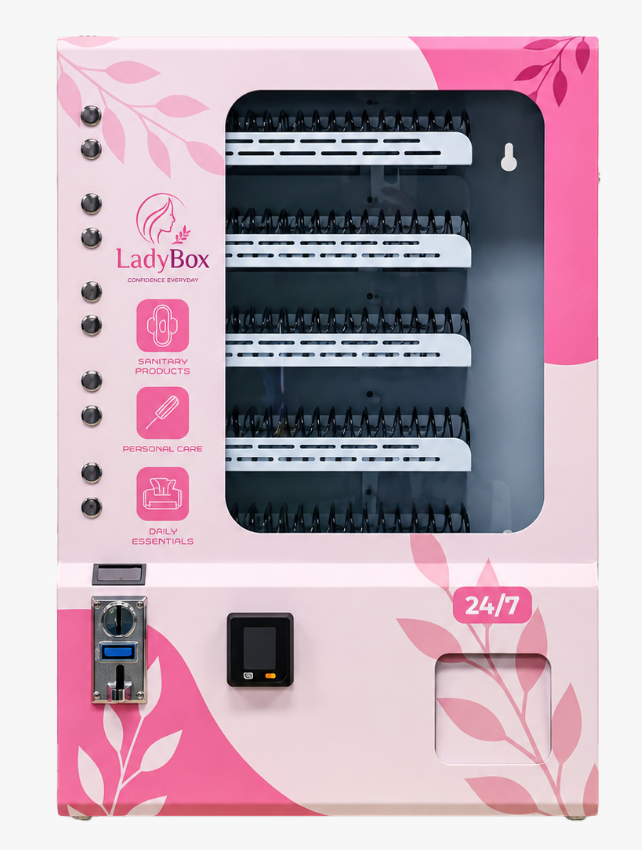 Standalone wall-mounted vending machine for beverages and snacks unmanned sales kiosk