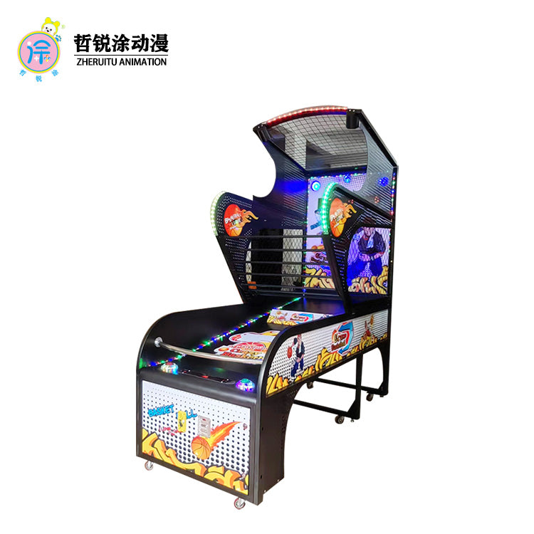 Luxury Adult Basketball Shooting Machine Coin-Operated Arcade Basketball Gear for Game Centers Iron Material
