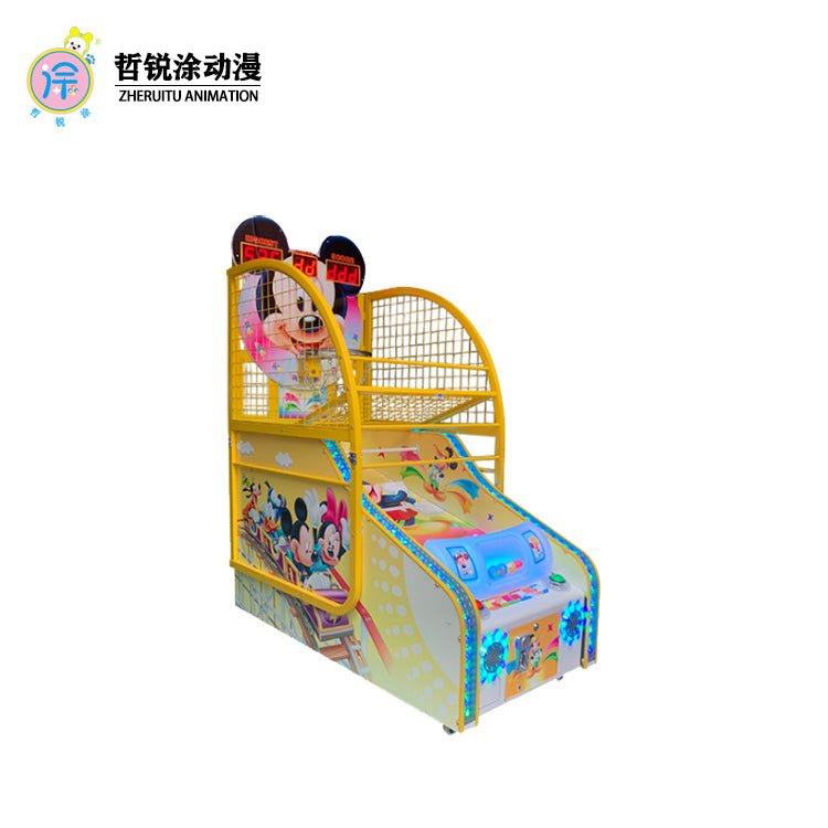 Children's luxury basketball machine coin-operated sports folding shooting game electronic amusement arcade game hall