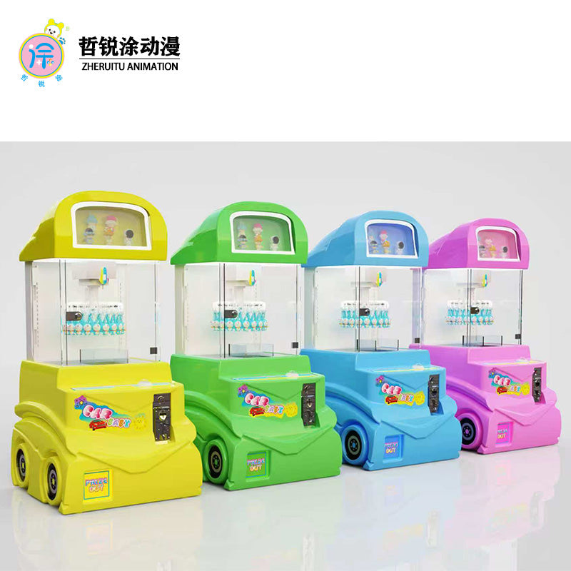 Mini Coin-Operated Plush Toy Game Entertainment Crane Machine