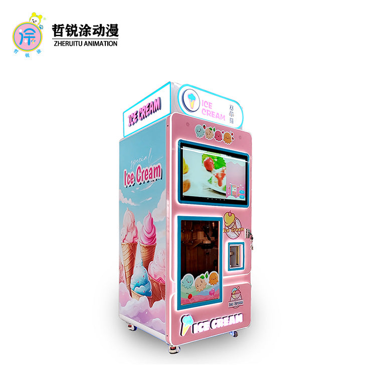 Shengji model ice cream vending machine fully automatic self-service ice cream vending machine for commercial use