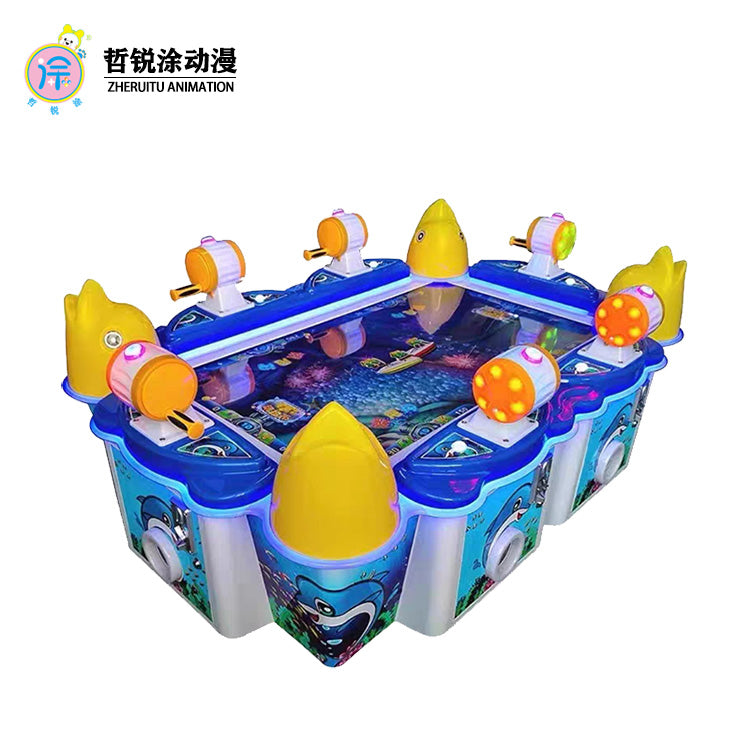 6person fishing machine large and small entertainment venues arcade parent child game machine simulator
