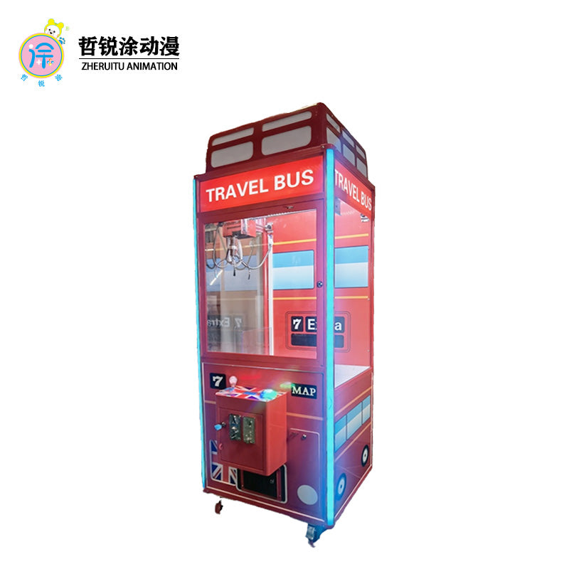 British-style Coin-operated Claw Machine with Doll Gift Figure-making Blind Box Game Functions