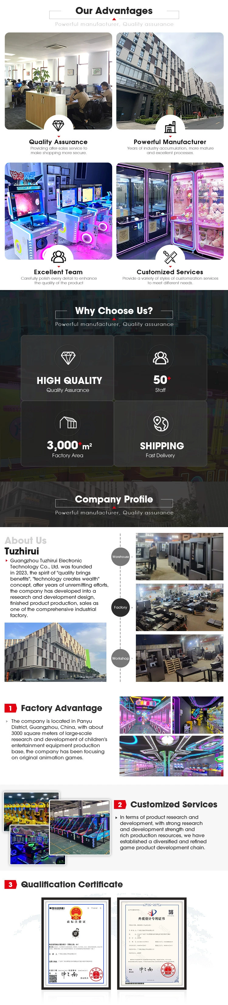 Zhe Rui Tu Animation s Large Commercial Claw Machine Heart-Stirring Moments Coin-Operated Game for Amusement Park