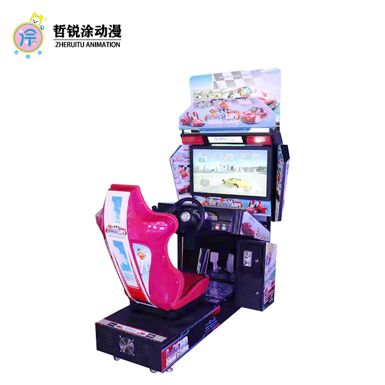 Large-scale game console racing adult simulation arcade high-definition tour racing two-person connected dynamic