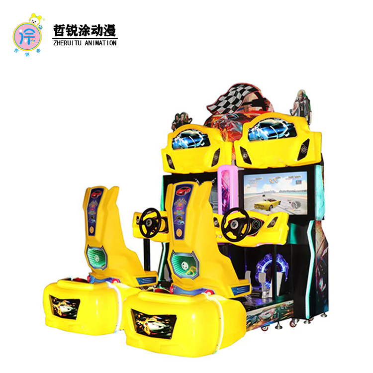 32 Inch Screen Coin-Operated Outrun Car Racing Video Simulator Popular Genre Video Game Machine