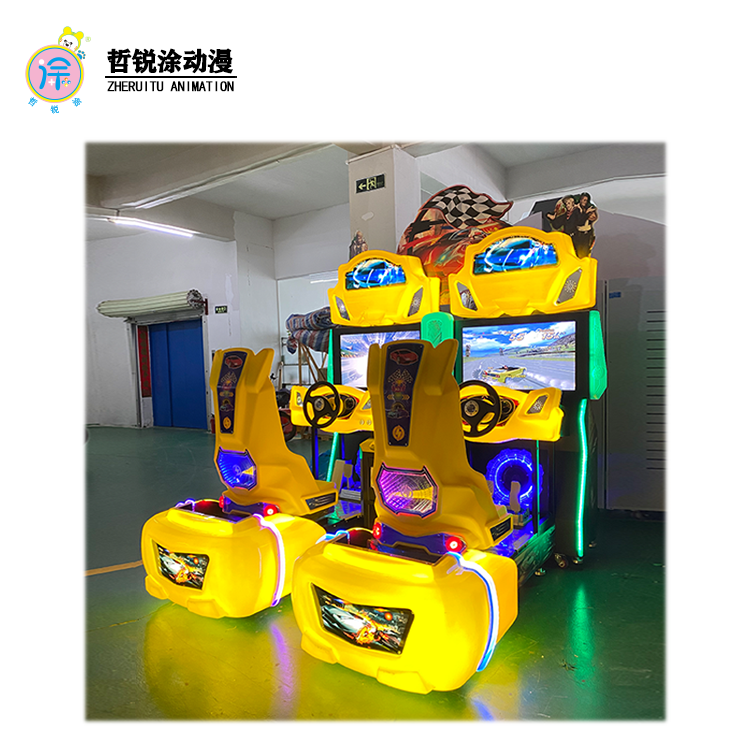 32 Inch Screen Coin-Operated Outrun Car Racing Video Simulator Popular Genre Video Game Machine