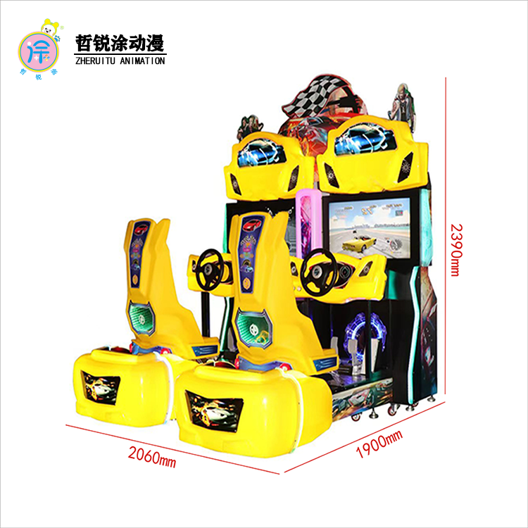 32 Inch Screen Coin-Operated Outrun Car Racing Video Simulator Popular Genre Video Game Machine