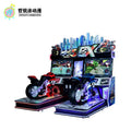 Video game arcade double player deluxe dynamic motorcycle game machine coin-operated large scale simulation game hall equipment