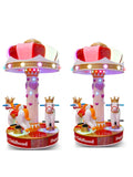 Zhongshan style housing luxurious three-person rotating carousel with inverter amusement park children's merry go round