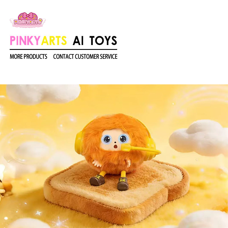 PINKYARTS Intelligent AI Dialogue Toy  A Parent-Child Companion Small Object Furball with Educational Interactive Function