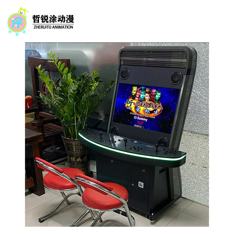 ZHERUITU ANIMATION 豪华新月光宝盒四人联机对战机英文街机游戏进口高端