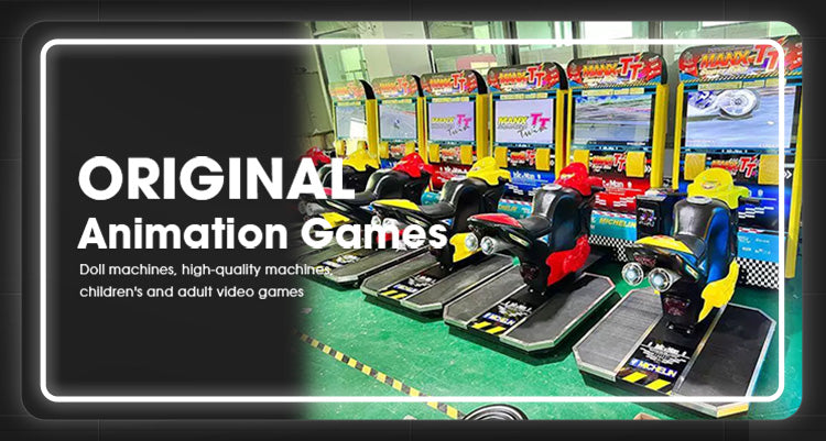 TT motorcycle video game arcade simulation racing game machine coin operated commercial entertainment equipment
