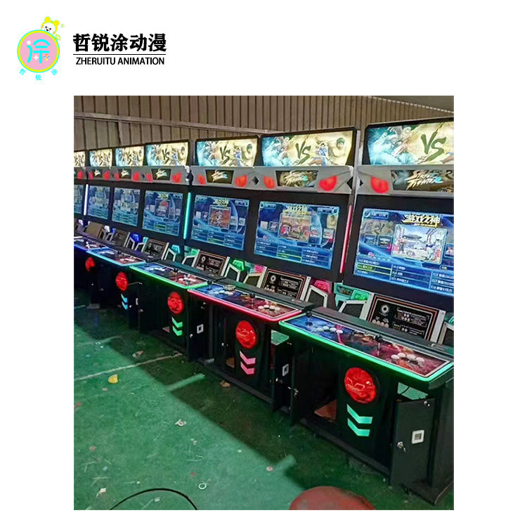 ZHERUITU ANIMATION 豪华新月光宝盒四人联机对战机英文街机游戏进口高端