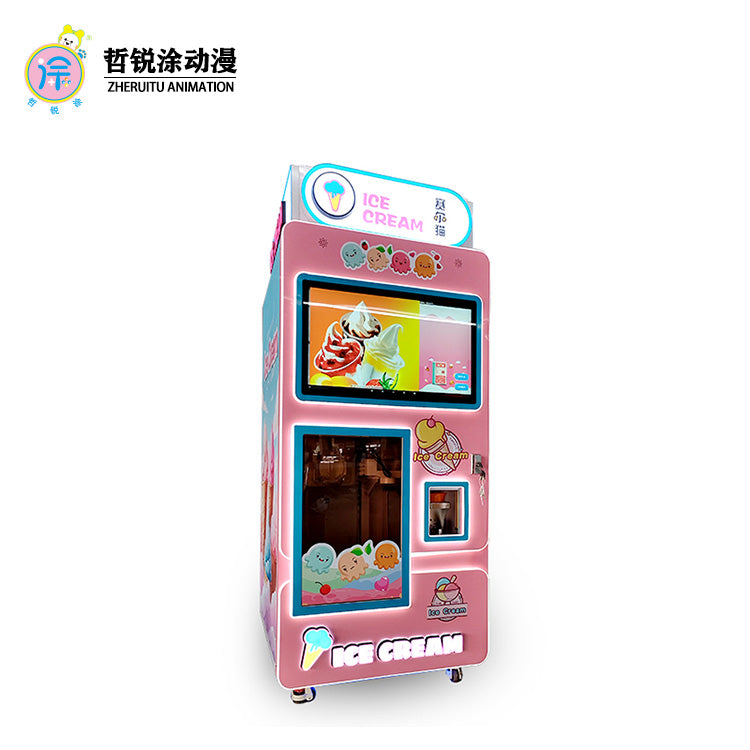 Shengji model ice cream vending machine fully automatic self-service ice cream vending machine for commercial use