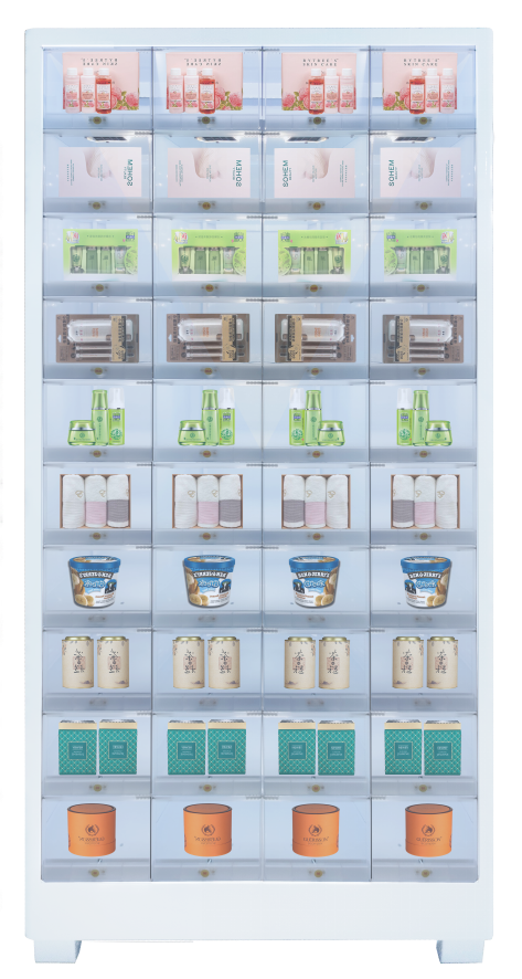 40-door ambient temperature grid cabinet