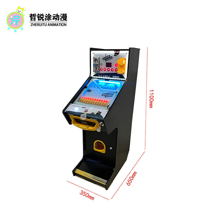 Customized black Pinball machine coin-operated commercial game machine children's park arcade