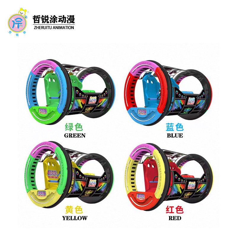 Square rolling car children s amusement night market lighting, outdoor scenic area double-person rolling bumper car equipment