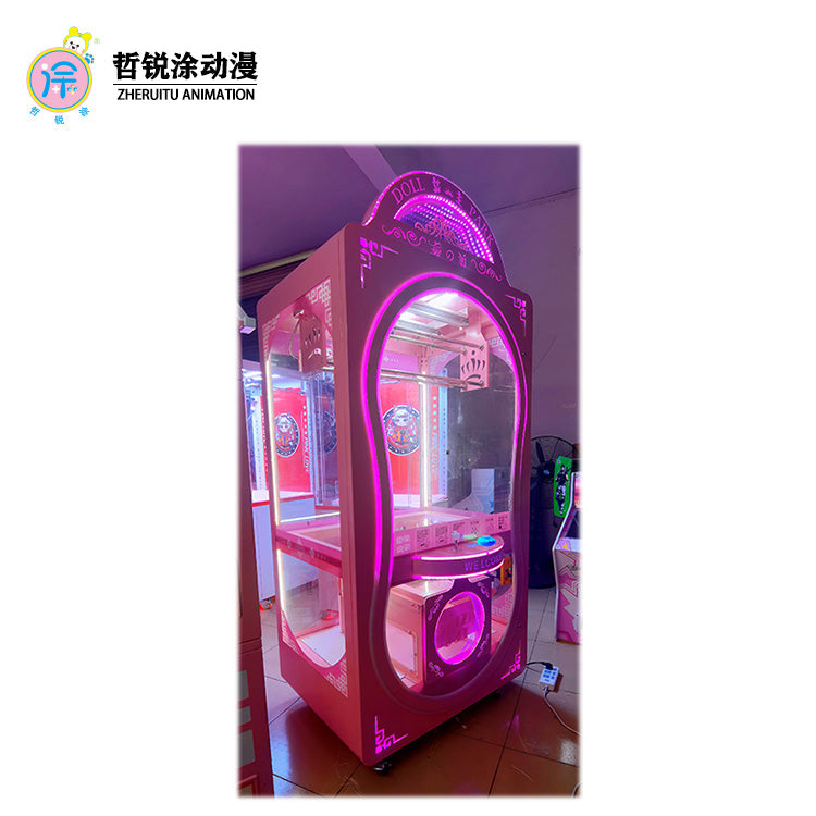 Popular online celebrity luxury multi-cut Queen doll machine coin-operated commercial gift machine and claw machine