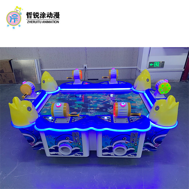 6person fishing machine large and small entertainment venues arcade parent child game machine simulator