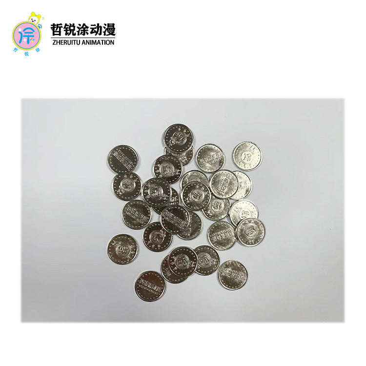 Game currency | MOQ 100 pcs |Customized game currency anticounterfeiting currency token patterned coin claw machine coin game machine