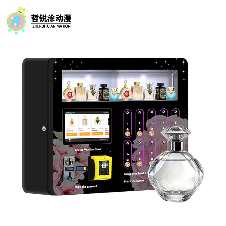 Intelligent self service perfume vending machine commercial unmanned vending machine desktop spray perfume machine