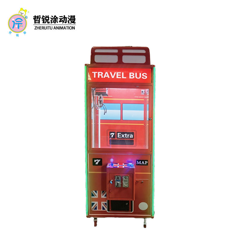 British-style Coin-operated Claw Machine with Doll Gift Figure-making Blind Box Game Functions