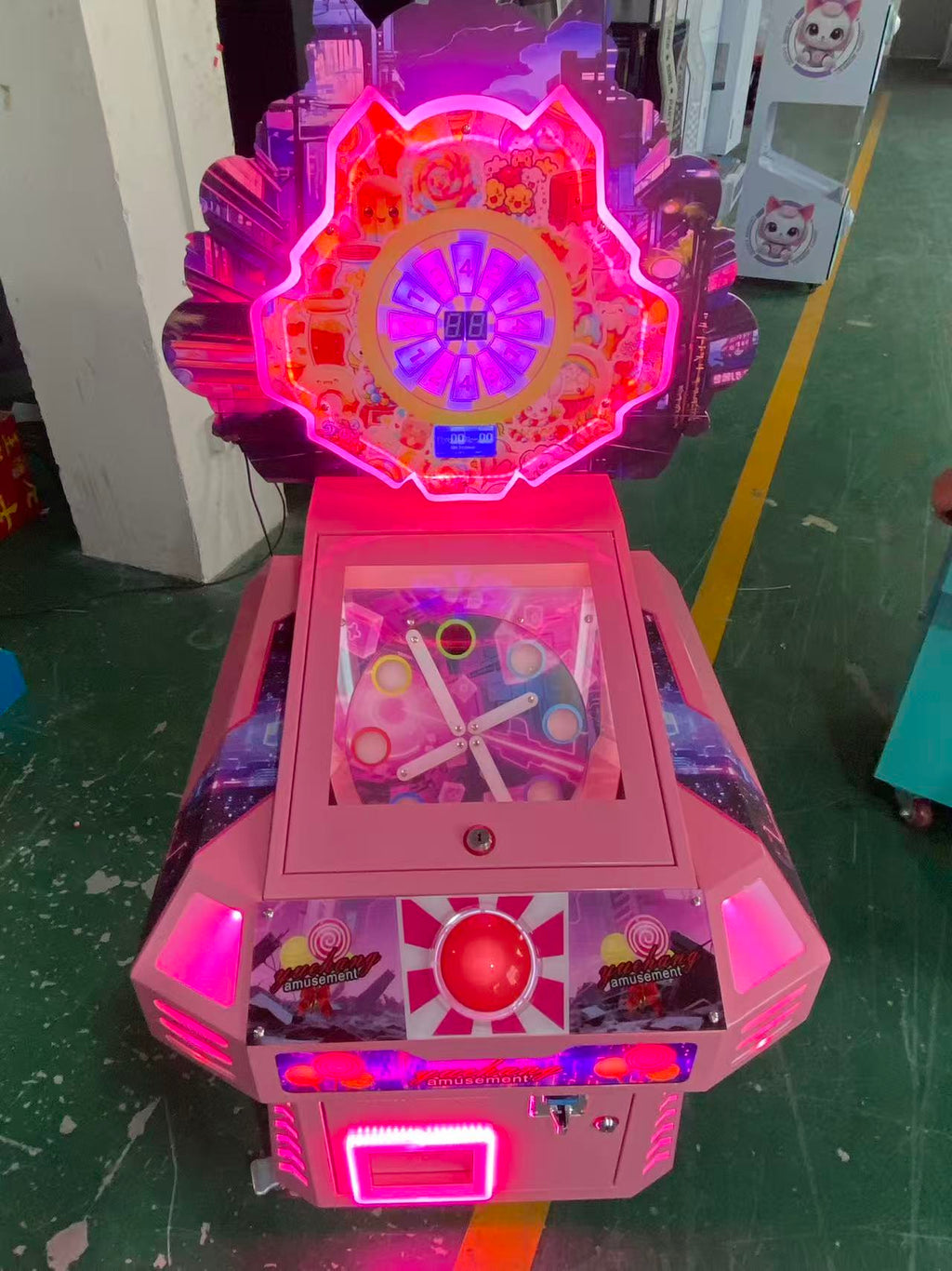Turntable Candy Gift Machine Coin Operated Candy Game Machine Children's Playground