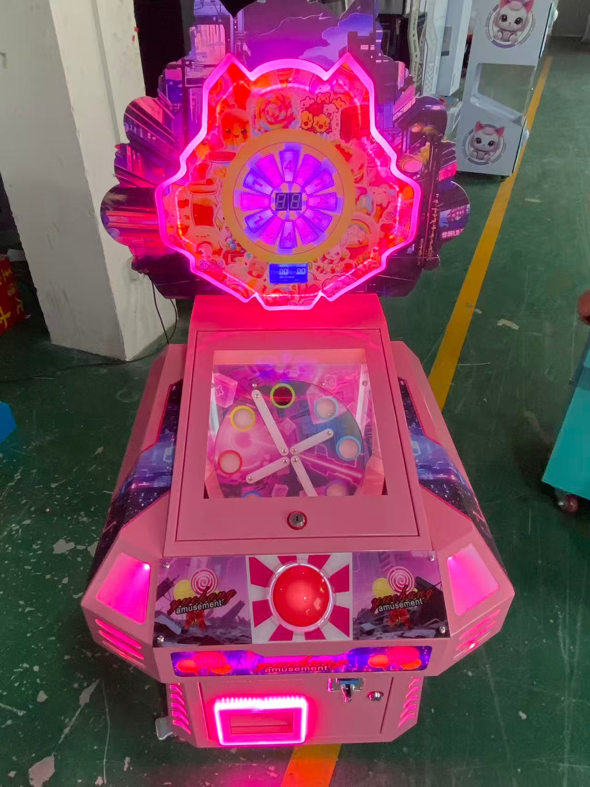 Turntable Candy Gift Machine Coin Operated Candy Game Machine Children's Playground