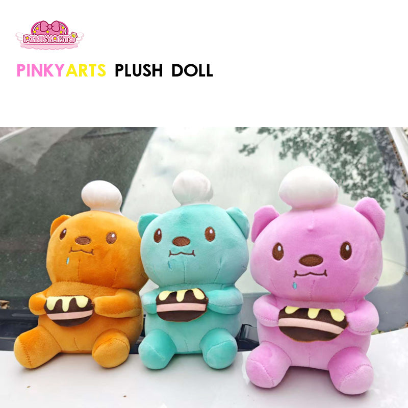8-inch Plush Dolls | MOQ 20 pcs |Children's doll bear rabbit gift plush toy dinosaur grab-and-play electronic game center