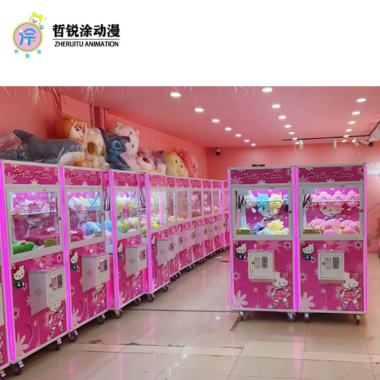 Pinball machine large doll holding machine crane type coin operated commercial doll box gift machine